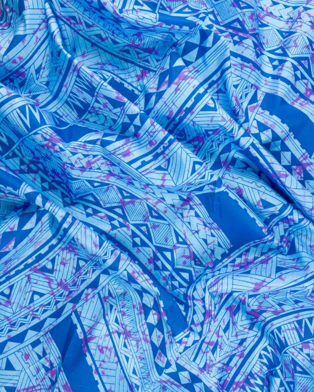 Polynesian fabric AVAE Blue - Tissushop